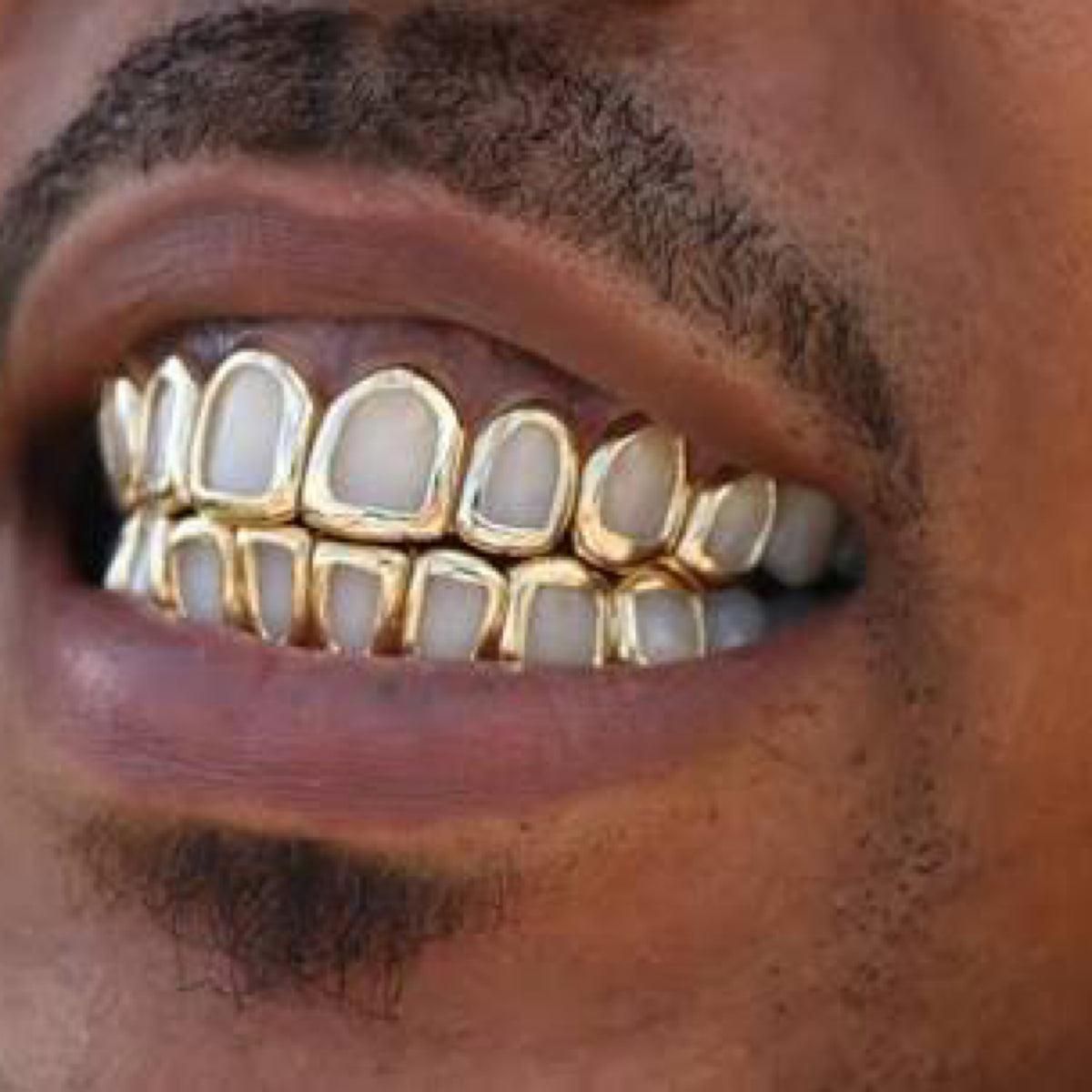 Silver Open Face Grillz