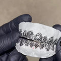 Silver Diamond Cut Grillz
